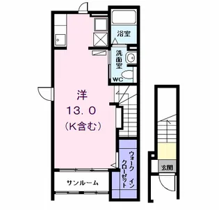 パークサイドM Ⅱ【2階】の間取り