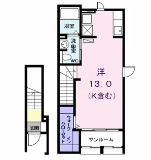 パークサイドM Ⅱ【2階】の間取り