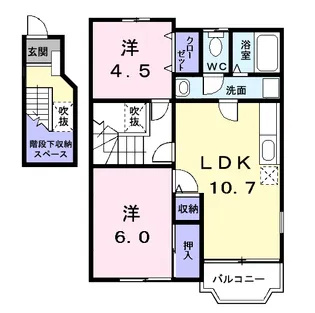 ドゥ・コリーヌ【2階】の間取り