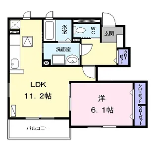 ノーブルヴィラ Ⅱ【1階】の間取り