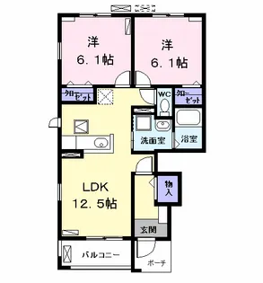 アミティエ【1階】の間取り