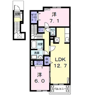 イルクオーレ【2階】の間取り