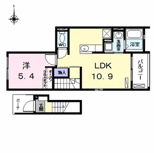 メゾン KITE(カイト)【2階】の間取り
