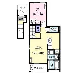 メゾンクレアール F【2階】の間取り