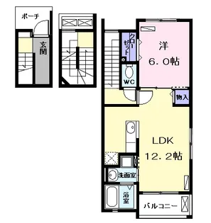 メゾンクレアール F【3階】の間取り