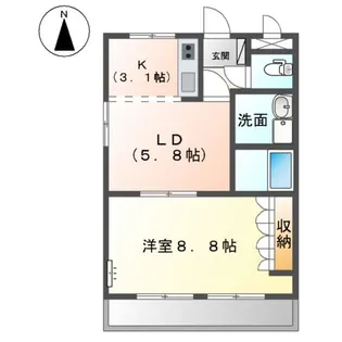 サンフォレスト・K【2階】の間取り