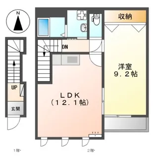 トロワ アンジェロ【2階】の間取り