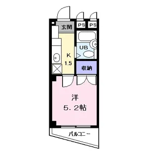 フタムラハイツ【3階】の間取り