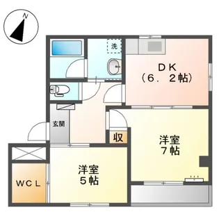 グランドール7【2階】の間取り