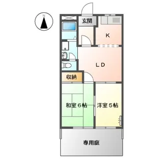 サンガーデンみやび【00103号室】の間取り