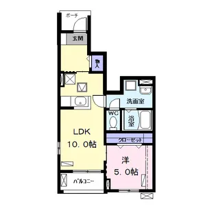 カーサみやびⅤ【1階】の間取り