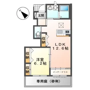 コンフォルト カーサ【102号室】の間取り