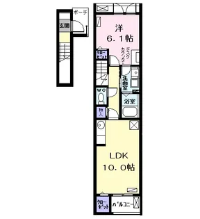 グランドール花の木 イースト【2階】の間取り