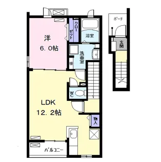 エバーグリーンN Ⅰ【2階】の間取り