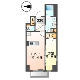 RIO GRANDE名駅【8階】の間取り