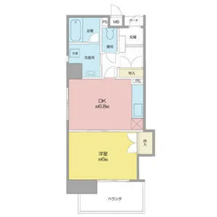 グレース八田【5階】の間取り