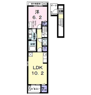 KPUSE(ケイプス)【2階】の間取り