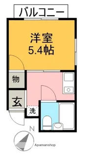 山金ハイツ【2階】の間取り