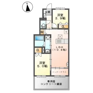 ALMO【1階】の間取り