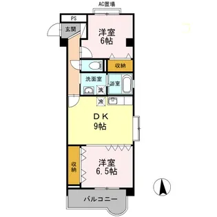 WHOLLY TOP【2階】の間取り