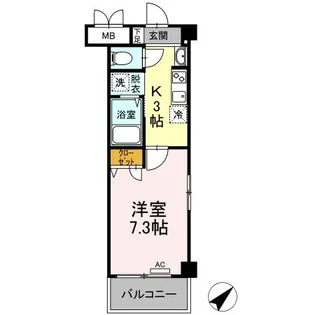 グランドパレス【1階】の間取り