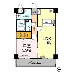 ロイヤルアベニュー【5階】の間取り