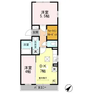 ウィン エレガンス【1階】の間取り