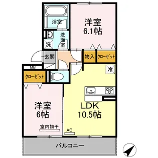 アリエッタ【2階】の間取り