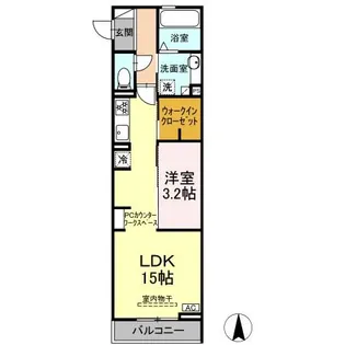 アスティオン いわき【3階】の間取り