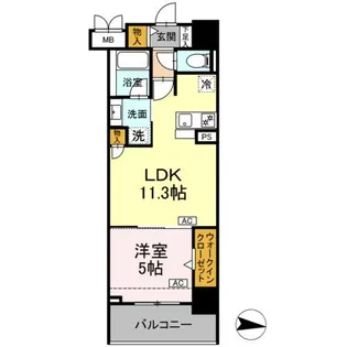 L’ENVOL MEIEKI【6階】の間取り