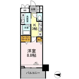 L’ENVOL MEIEKI【7階】の間取り