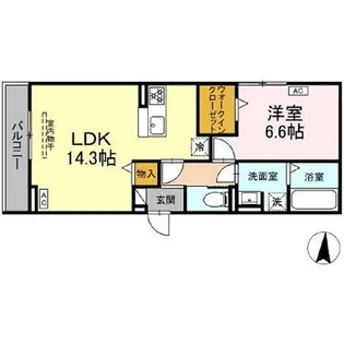 セレスティア京田【3階】の間取り