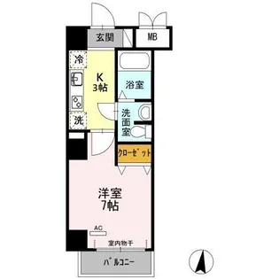 CASA八番館【4階】の間取り