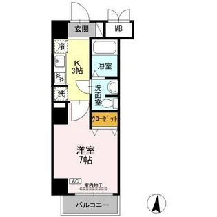 CASA八番館 【1階】の間取り