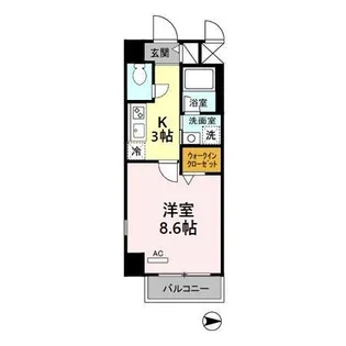 プリムヴェール【4階】の間取り