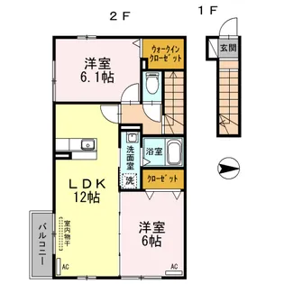 プランドール・アマ【2階】の間取り