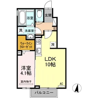 ジーニアス2【1階】の間取り
