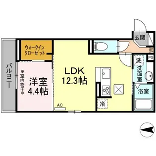 DーROOM寿【1階】の間取り