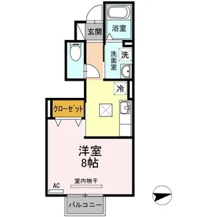 あま篠田荘【1階】の間取り