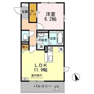 シュエット【2階】の間取り