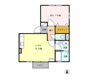 マ・メゾン参番館 B【1階】の間取り