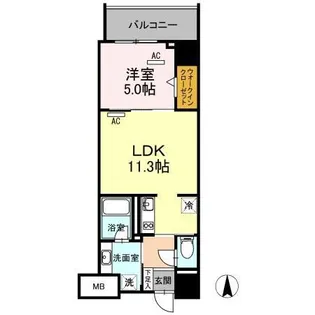 ダイワシティー中村公園【5階】の間取り