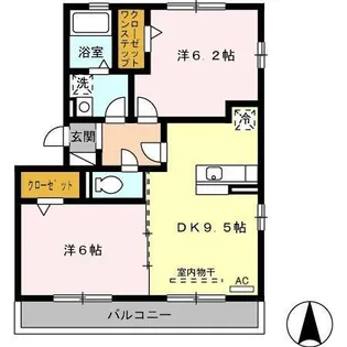 ロイヤルパレス【3階】の間取り