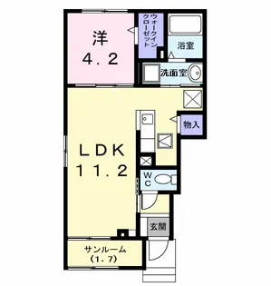 TWINS A(ツインズ)【1階】の間取り