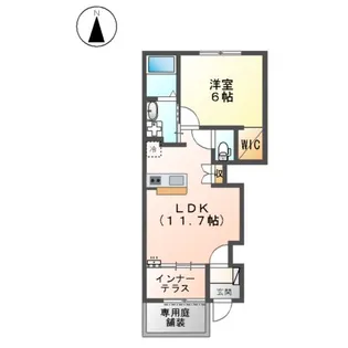 ルーエ大彦【103号室】の間取り
