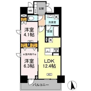 (仮)D-room則武【8階】の間取り