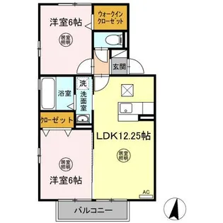 ガーデン スクエア B【1階】の間取り