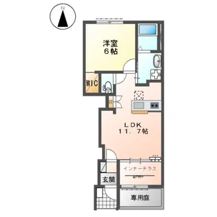 ドエル・ルピナス【1階】の間取り