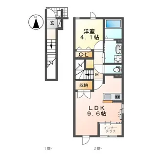 クオレ【2階】の間取り