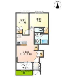 シャトー ルボア【101号室】の間取り